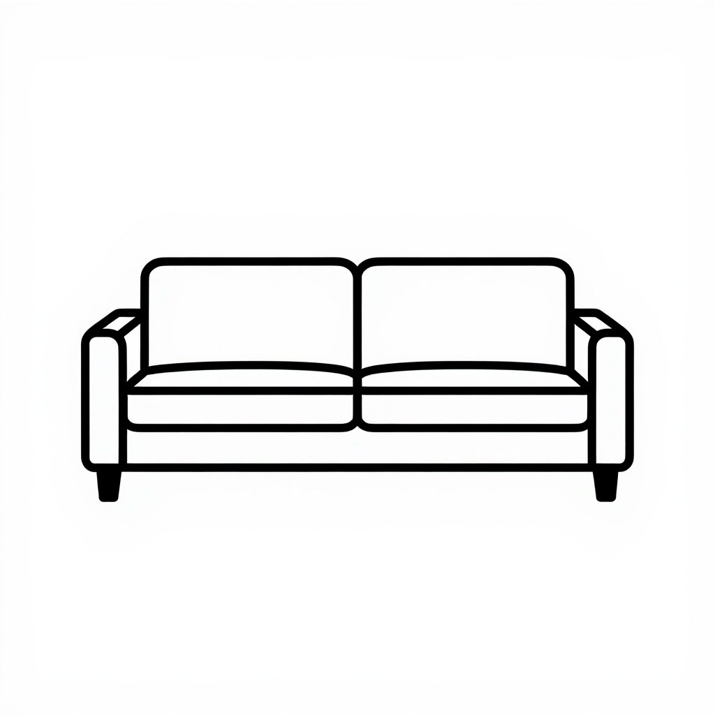 Прямые диваны