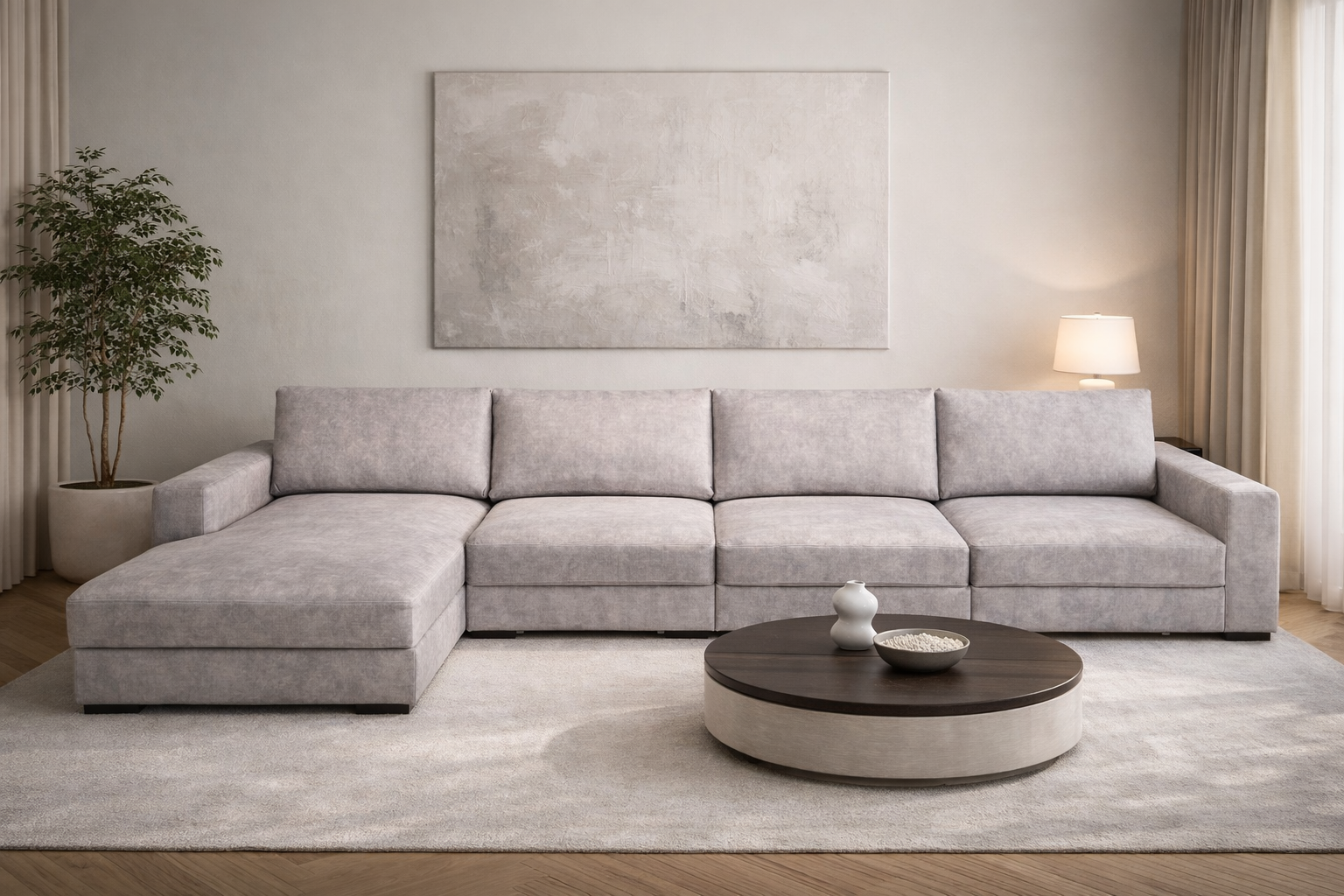 Модульный диван Сан - Ремо с оттоманкой